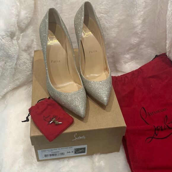 Christian louboutin pigalle follies 100 glitter mini - Picture 1 of 10